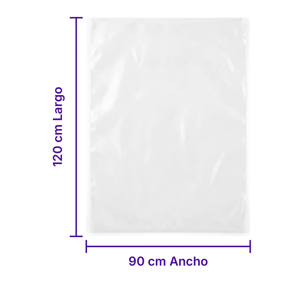 Bolsa Plastico Cortada 90X120 - medidas