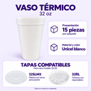 Dart 32J32 · Ficha de producto · 15 piezas y tapas compatibles · Foto real