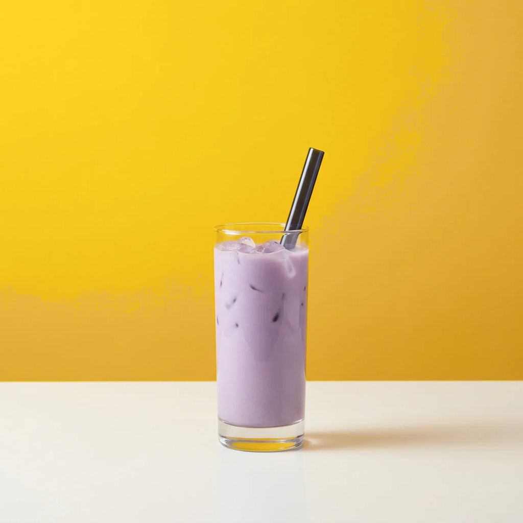 Modo de uso: bebida de taro