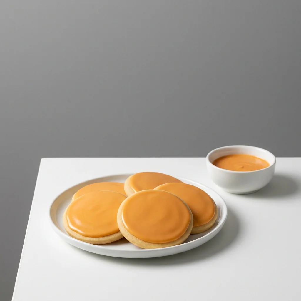 Modo de uso: galletas con glaseado naranja