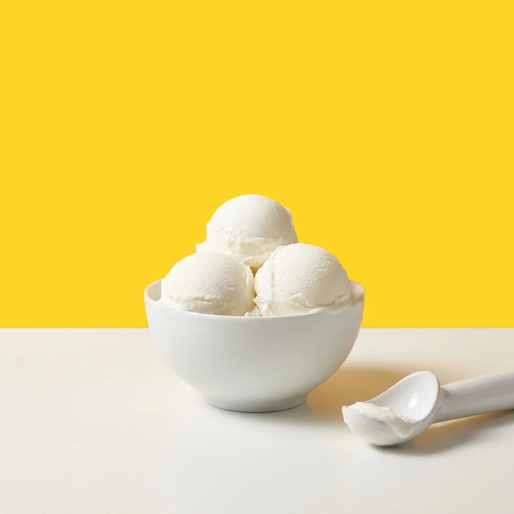 Modo de uso: helado de crema