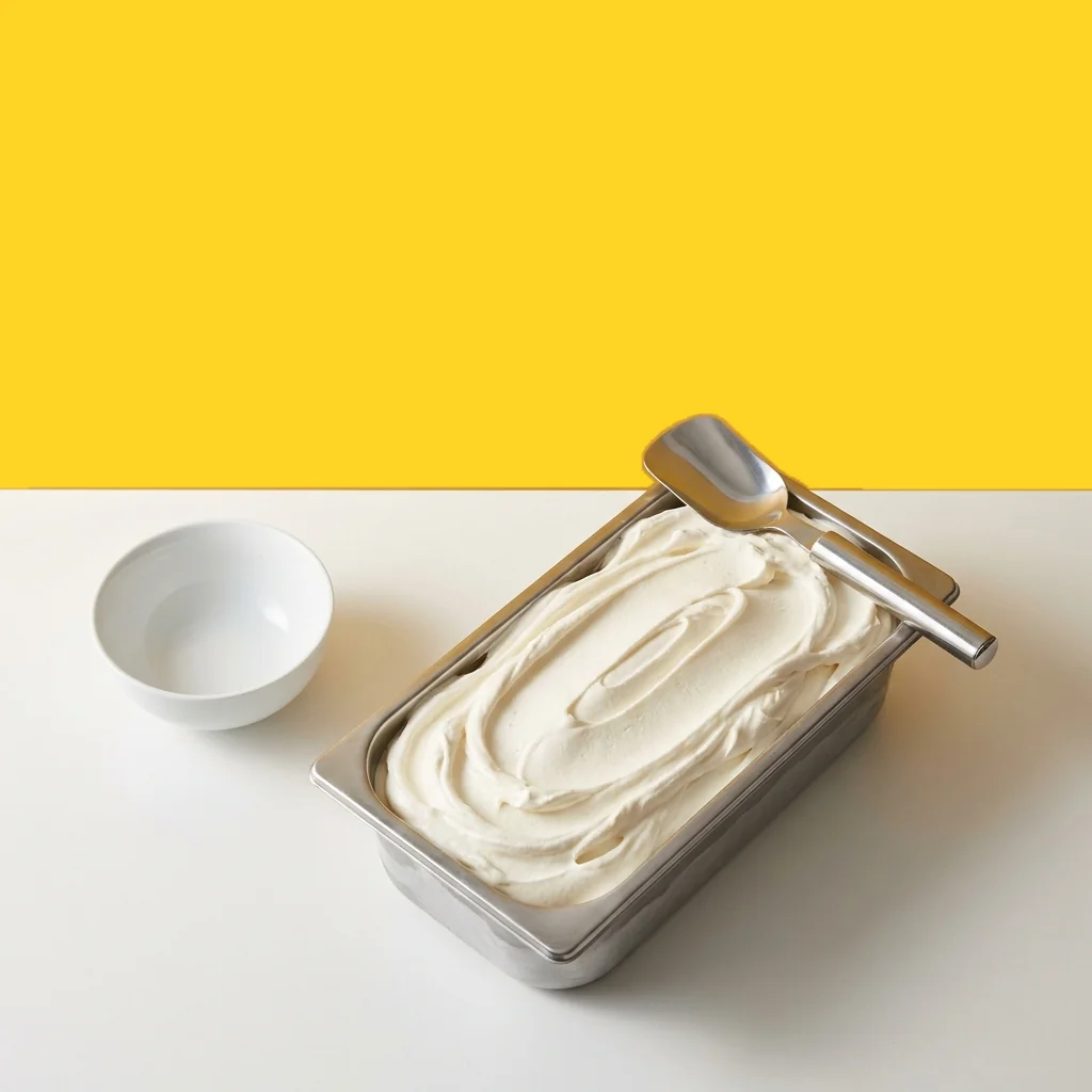 Modo de uso: helado recién batido