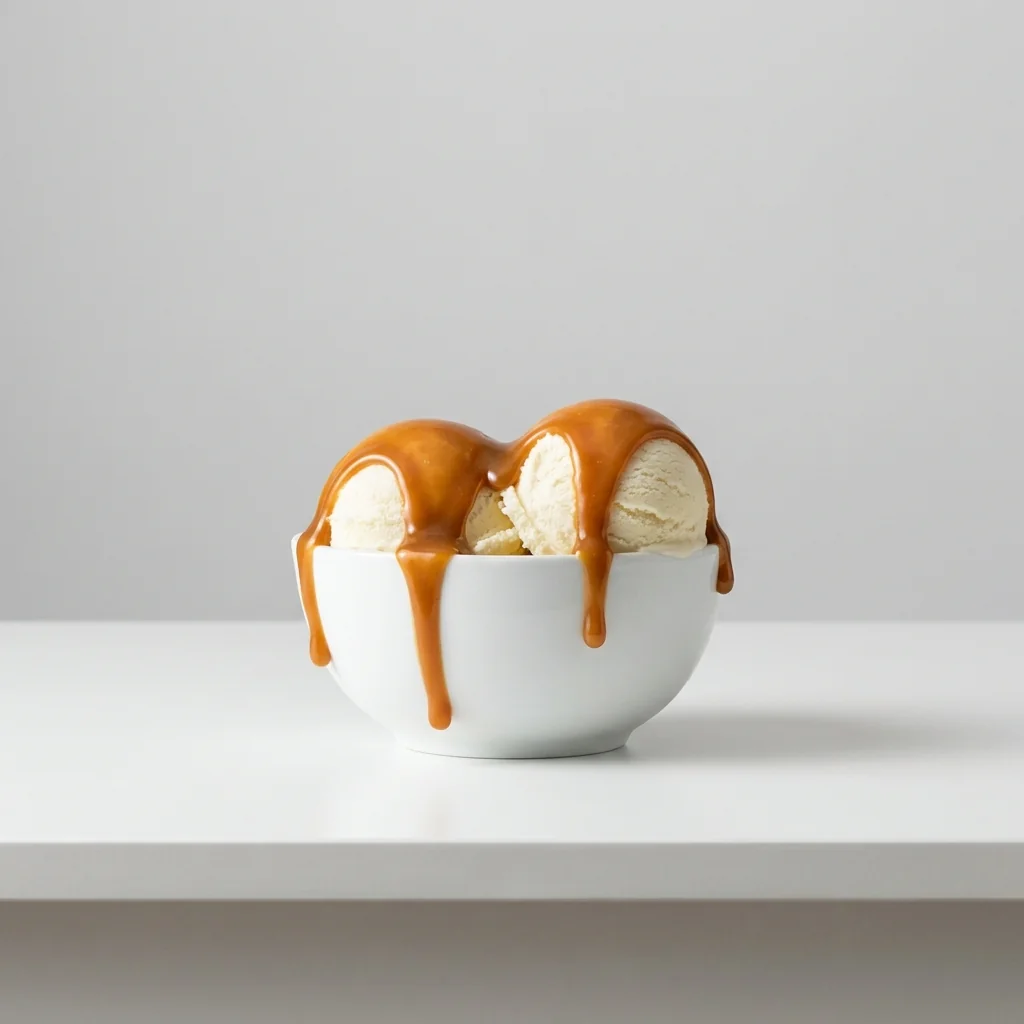 Modo de uso: helado con cajeta