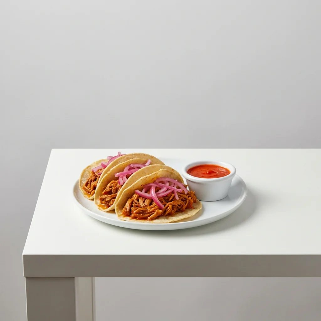 Modo de uso: tacos de cochinita