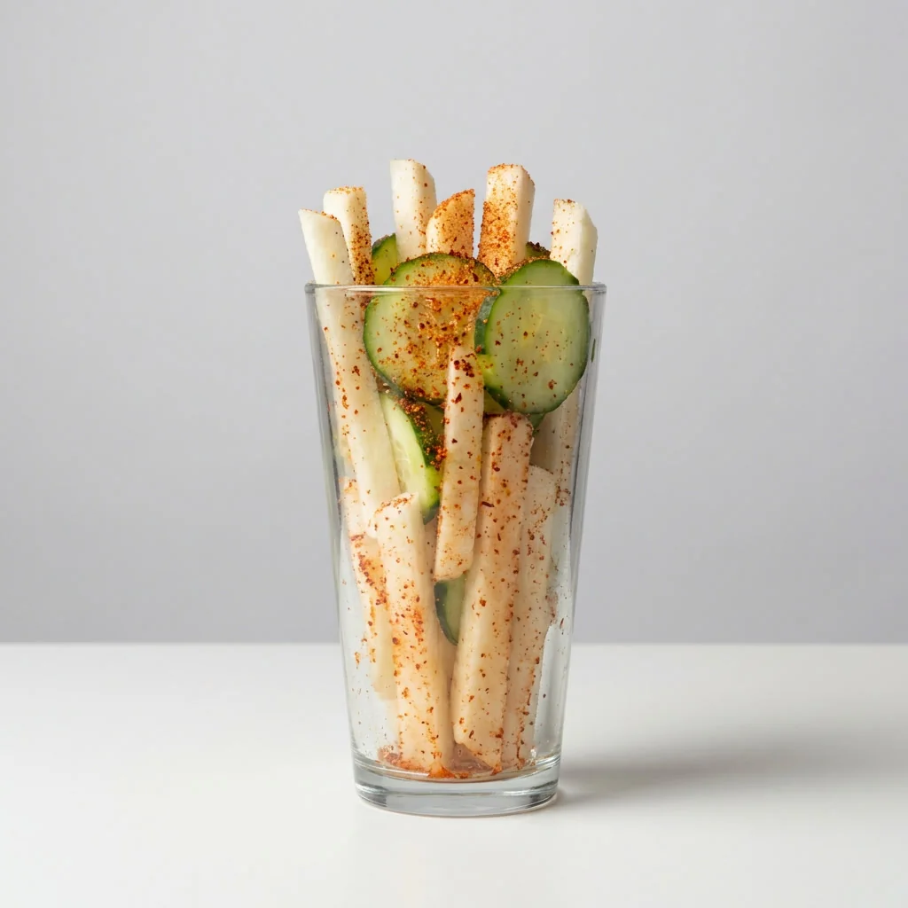 Modo de uso: pepino y jícama