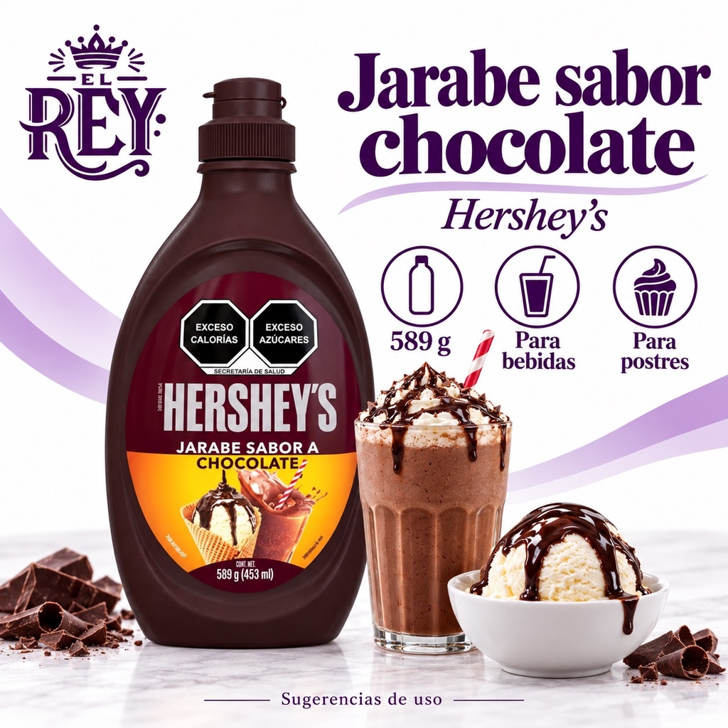 Jarabe Hershey´s Sabor Chocolate 589GRS | ficha