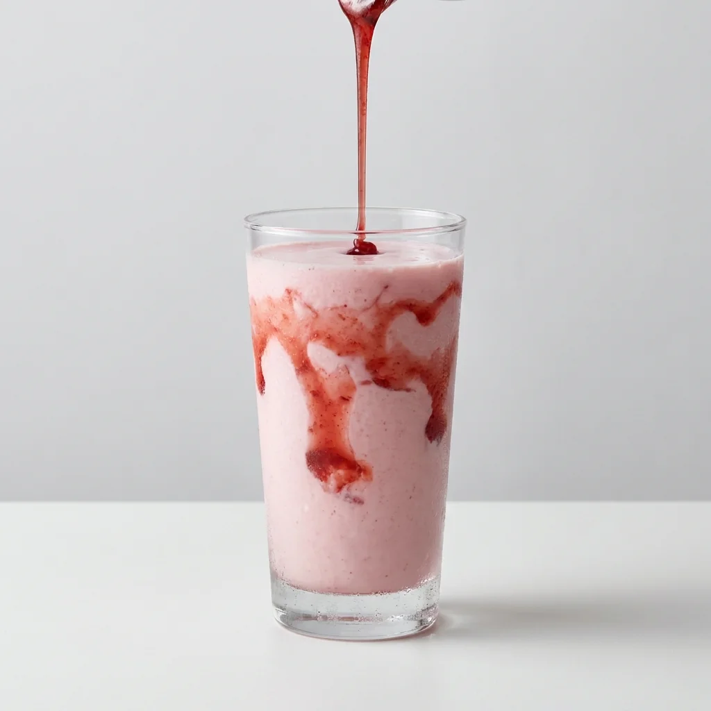 Modo de uso: leche con fresa