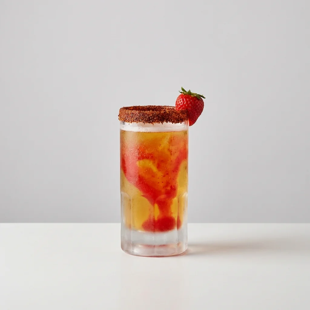 Modo de uso: michelada de fresa
