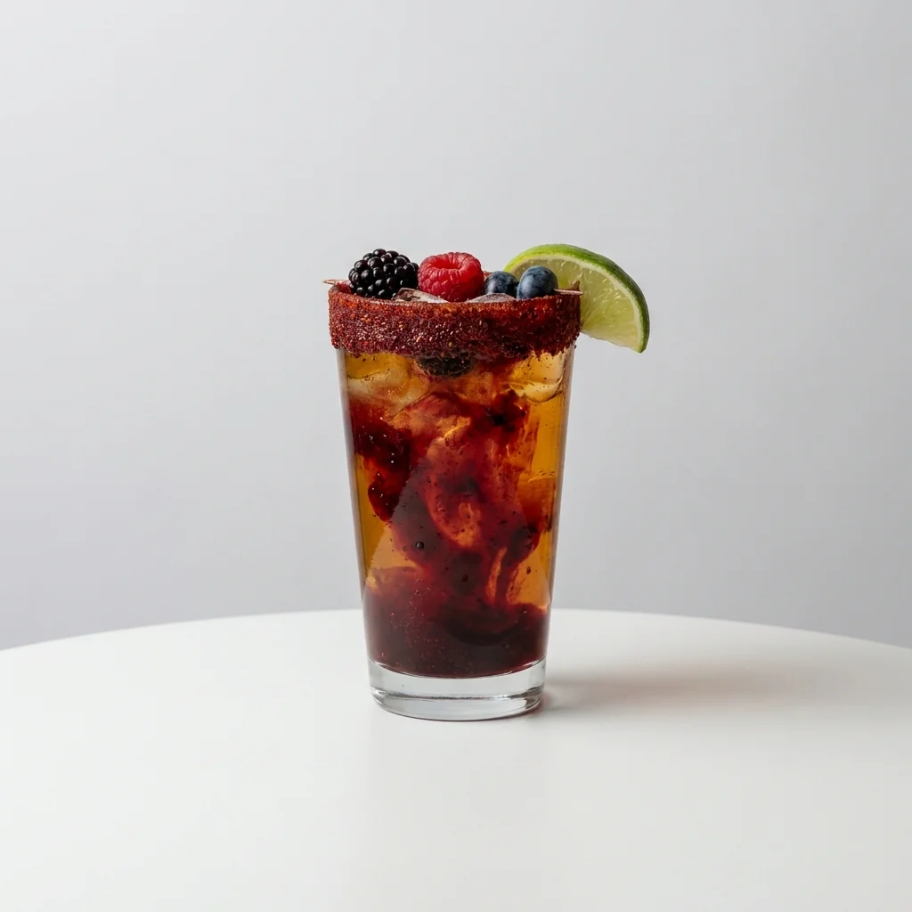 Modo de uso: michelada de frutos rojos