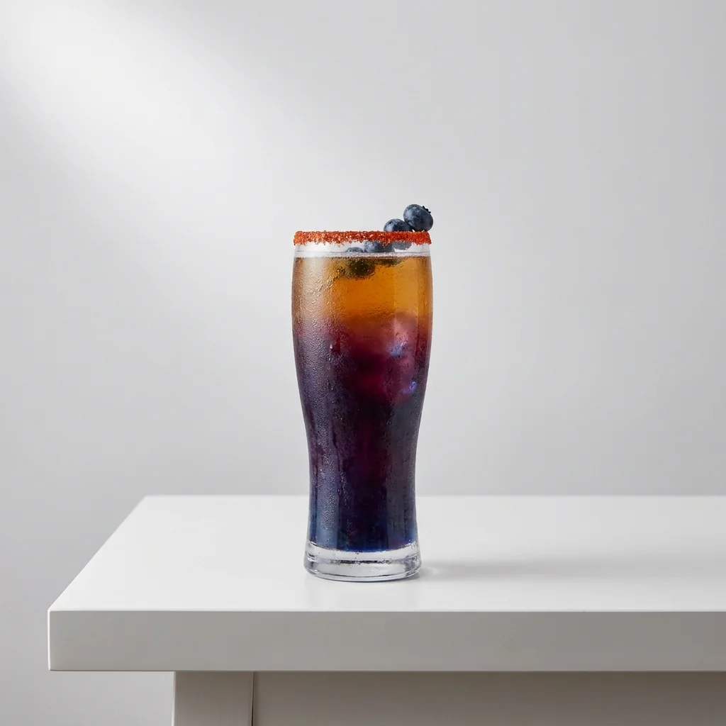 Modo de uso: michelada de mora azul