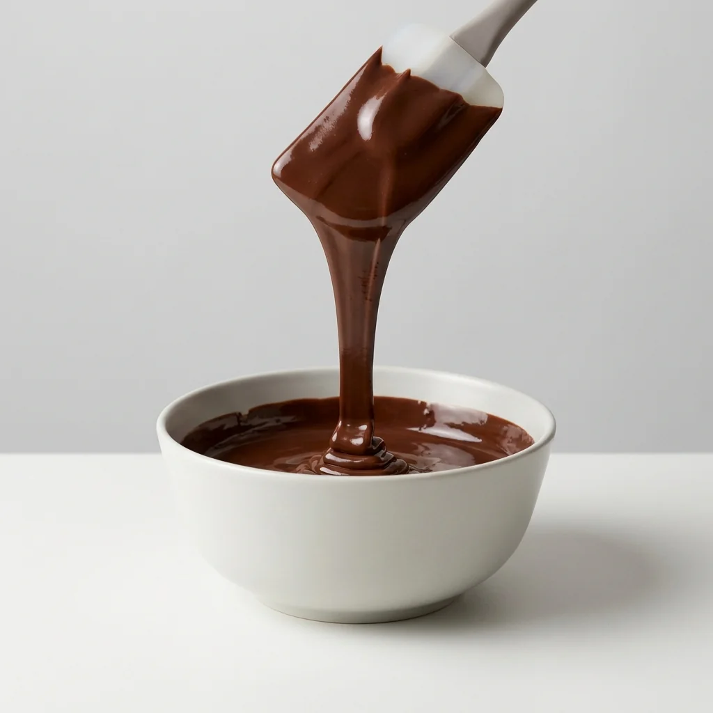 Modo de uso: chocolate fundido