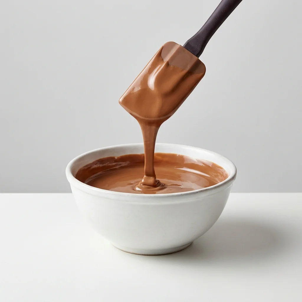 Modo de uso: chocolate de leche fundido