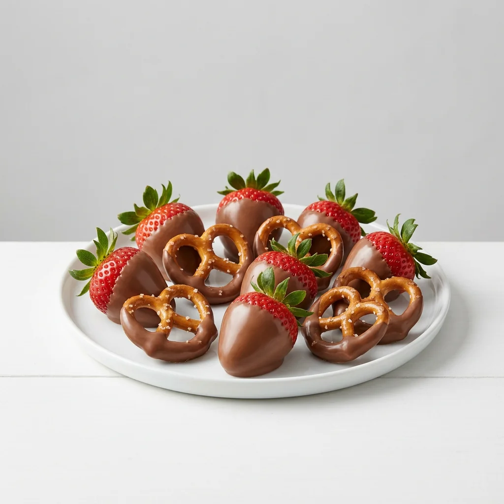 Modo de uso: fresas y pretzels cubiertos