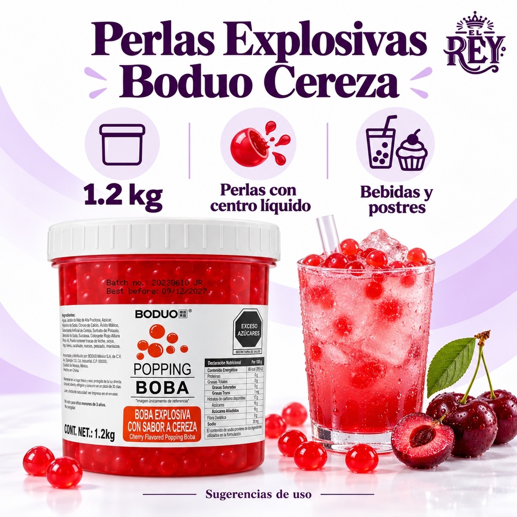 Perlas Explosivas Boduo Cereza | ficha