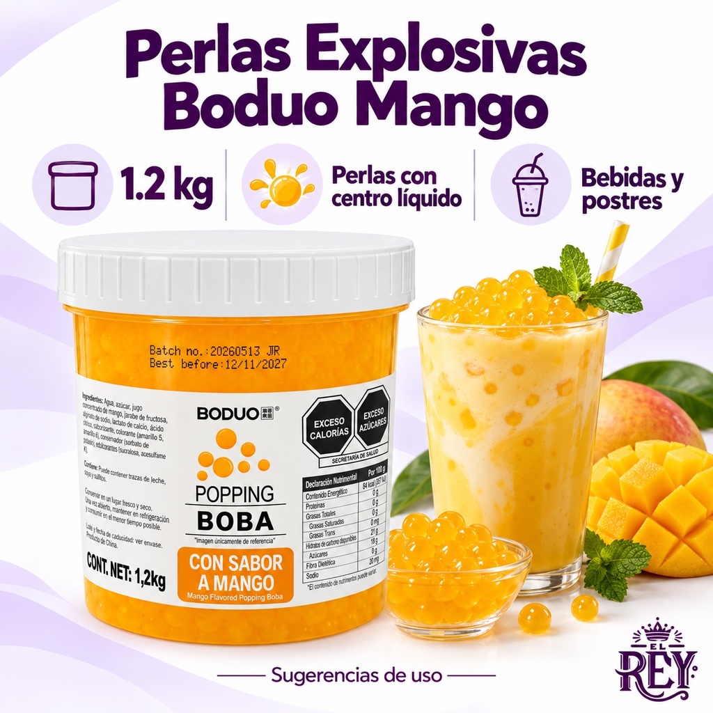 Perlas Explosivas Boduo Mango | ficha