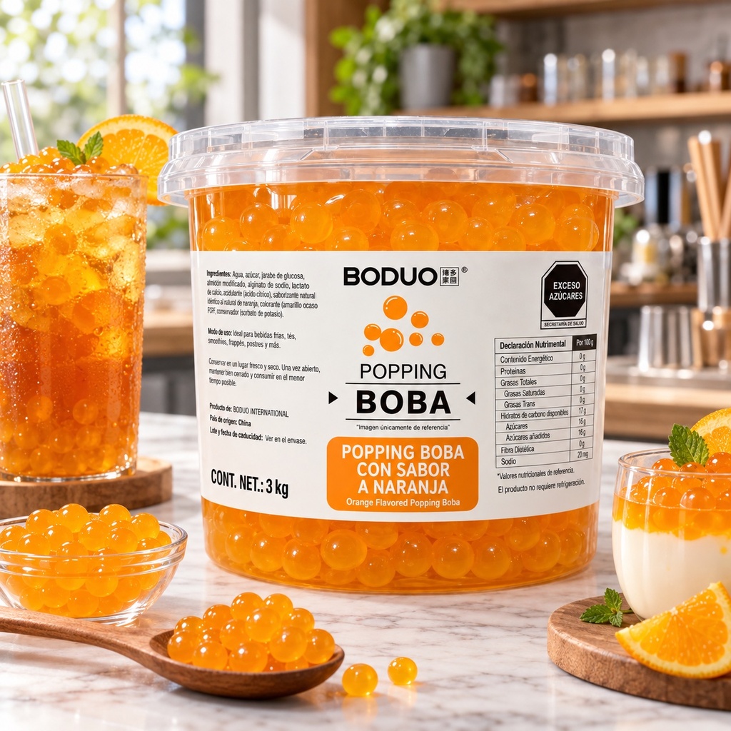 Perlas Explosivas Boduo Naranja | escena