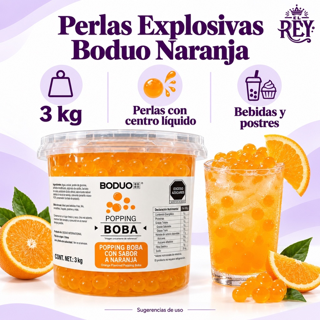Perlas Explosivas Boduo Naranja | ficha