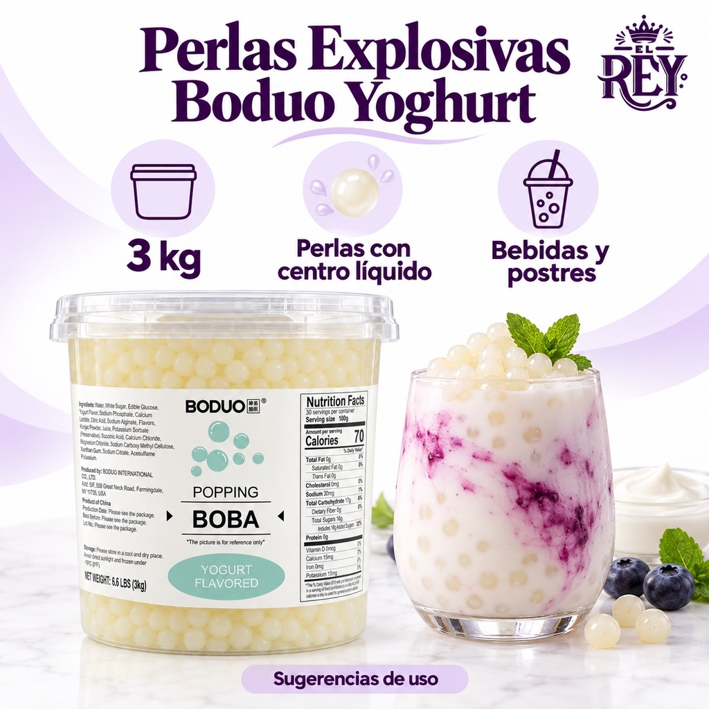 Perlas Explosivas Boduo Yoghurt | ficha