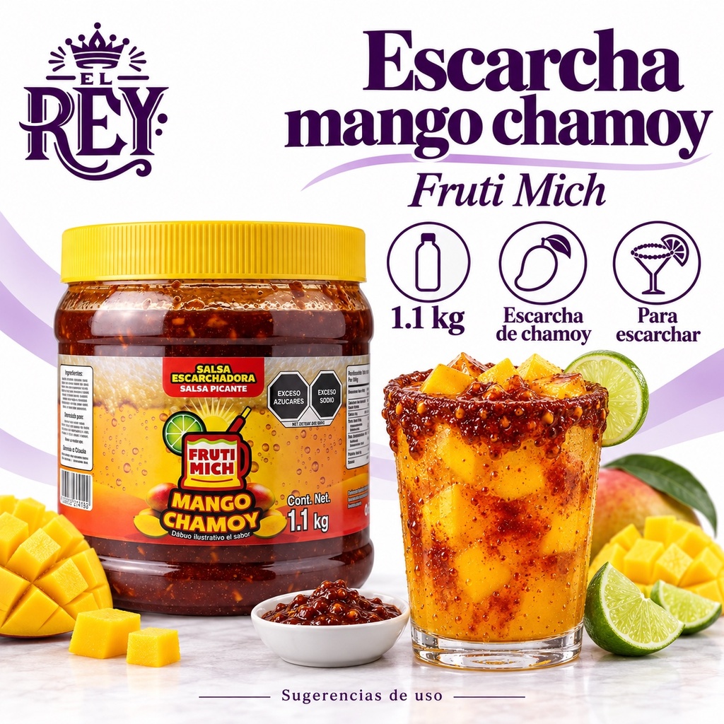 Escarcha para Bebidas Fruti Mich Mango Chamoy 1.1KG | ficha