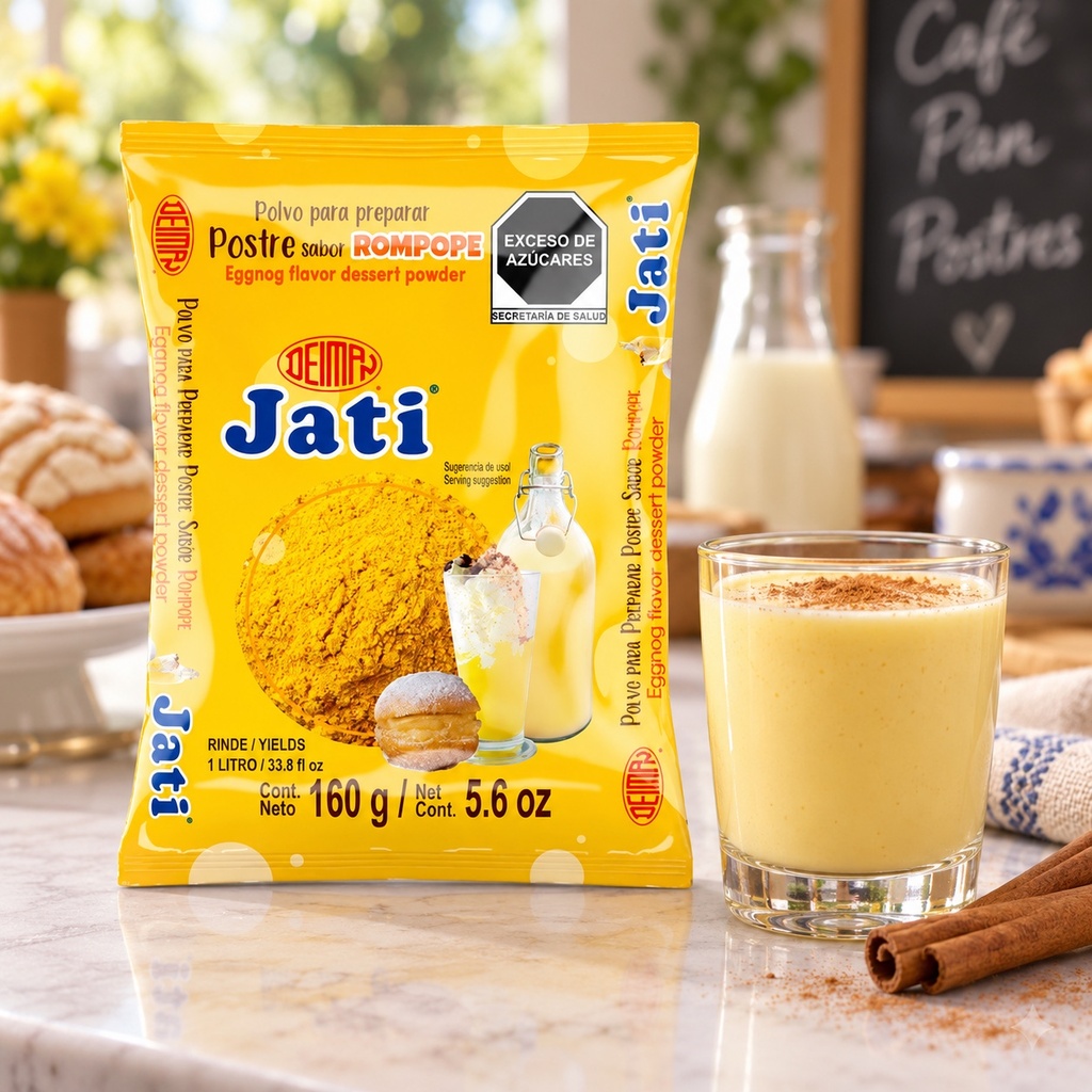 Polvo para Preparar Rompope Jati 160GR | escena