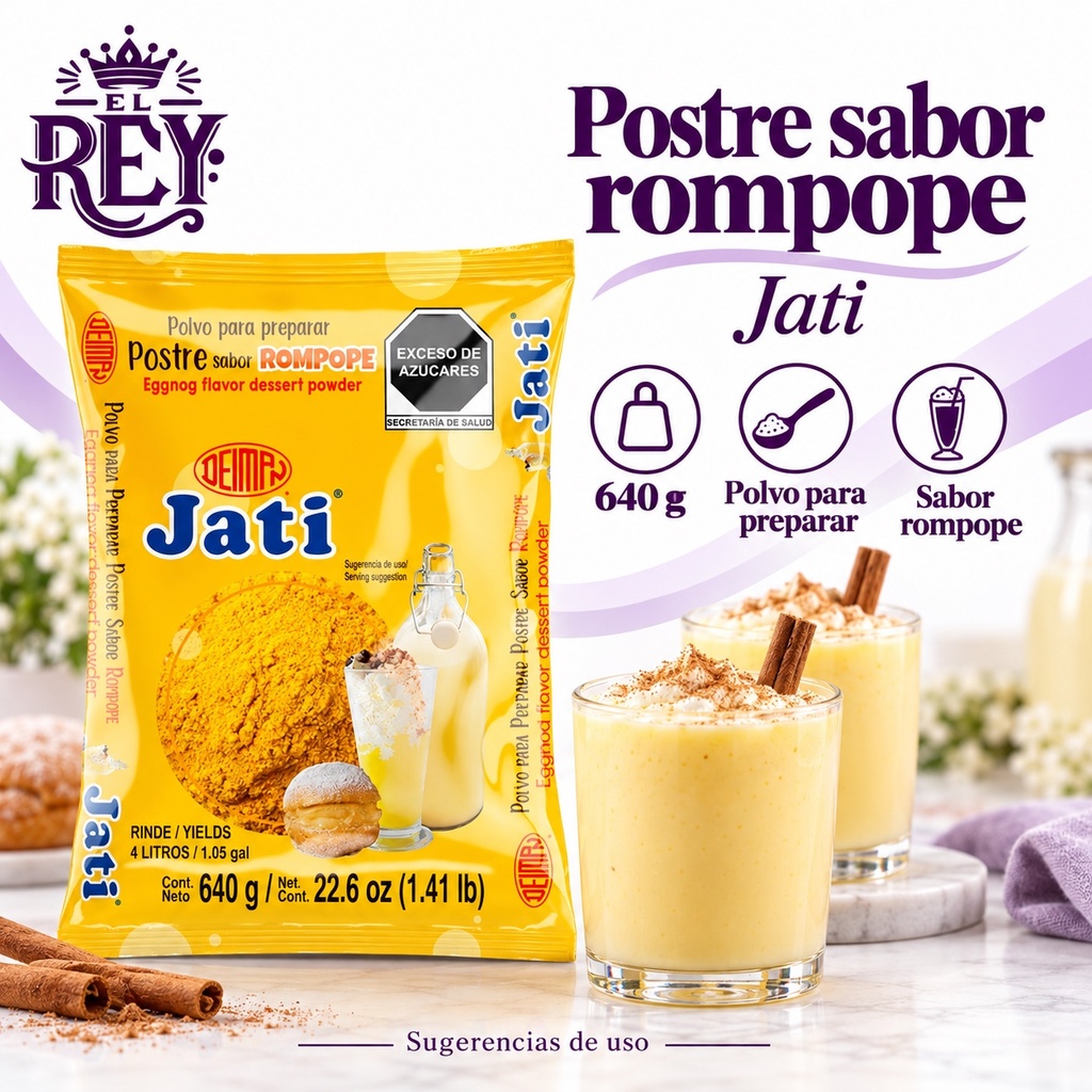 Polvo para Preparar Rompope Jati 640GR | ficha