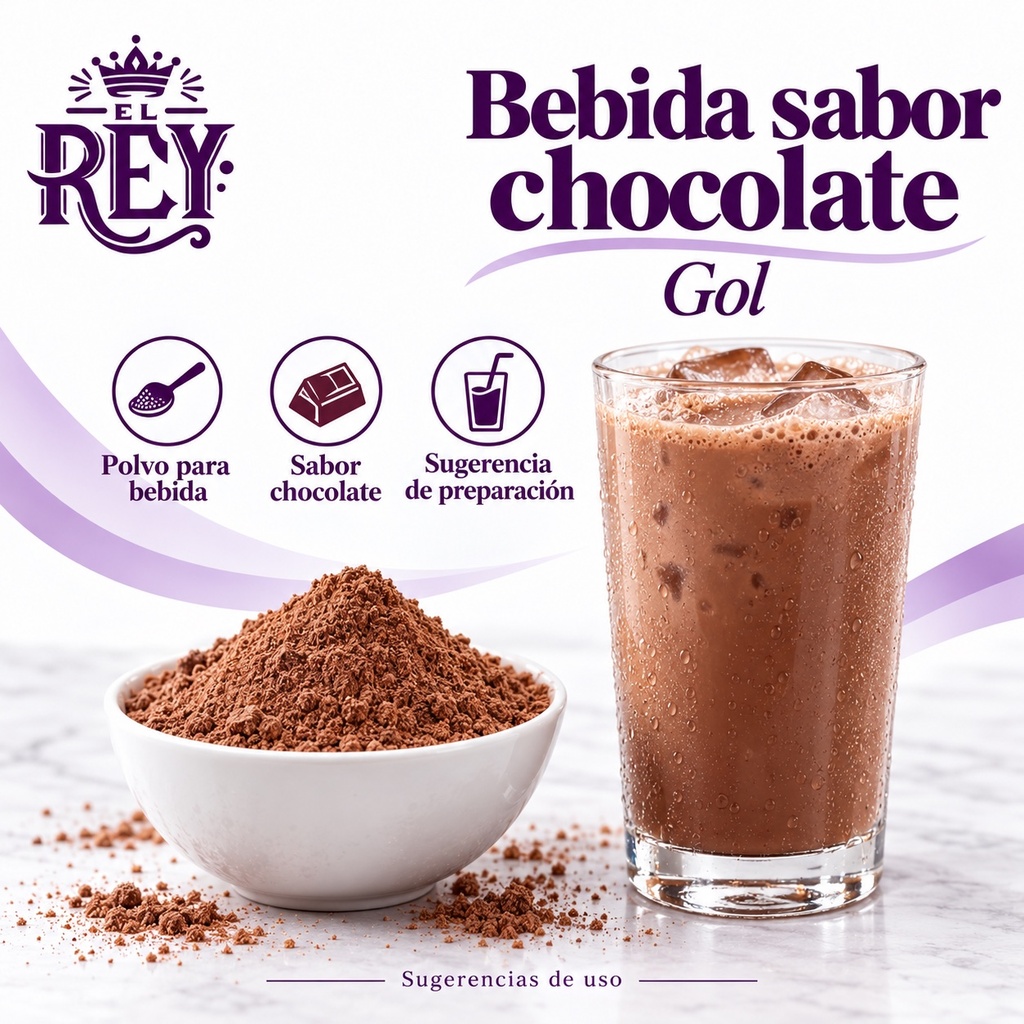 Polvo para Preparar Bebida Sabor Chocolate Gol | ficha