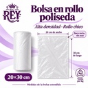 [BRPE-20X-CHI-0038] Bolsa Rollo Poliseda (Alta Densidad) (20x30, Chico) | ficha sin asas