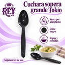 Cuchara sopera grande Tokio | Negro | ficha