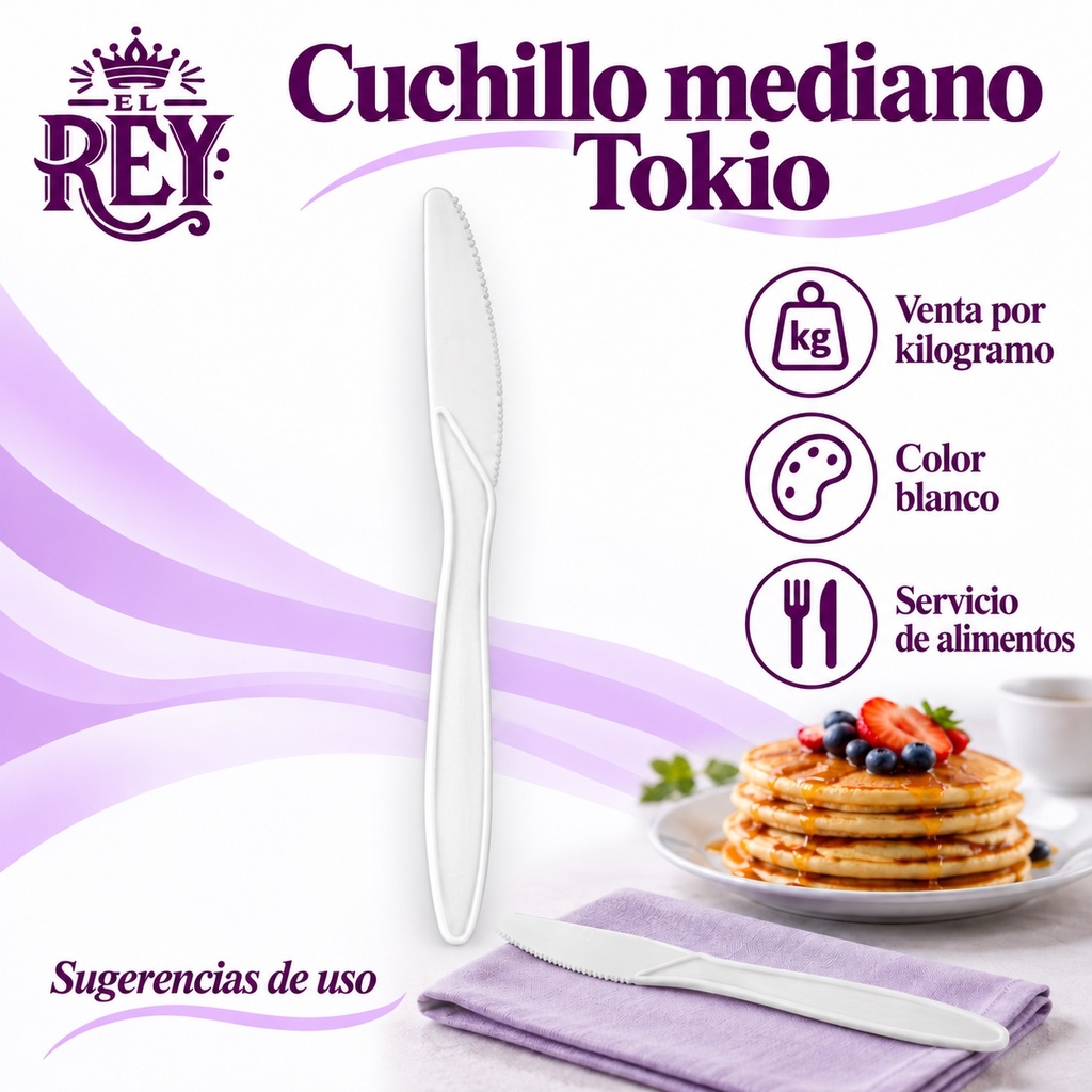 Cuchillo mediano Tokio | Blanco | ficha