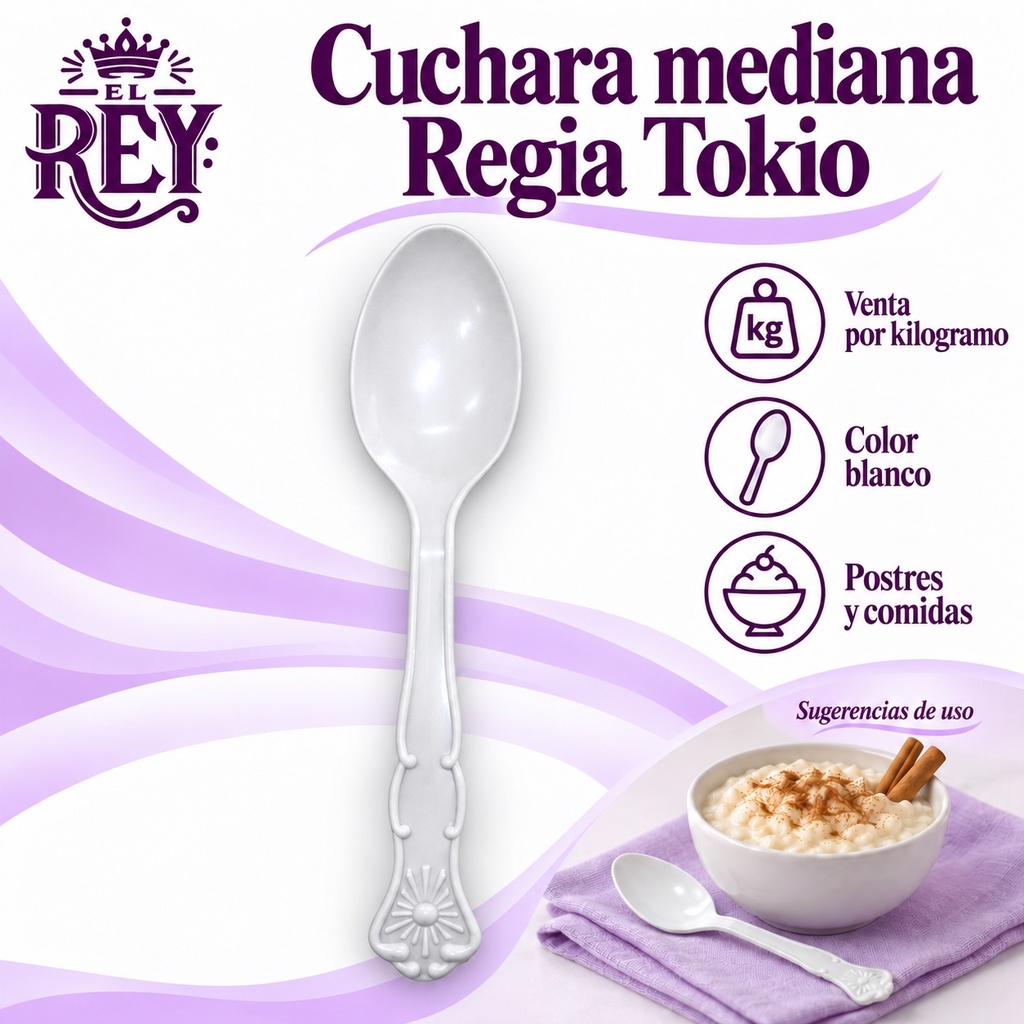 Cuchara mediana Regia Tokio | Blanco | ficha