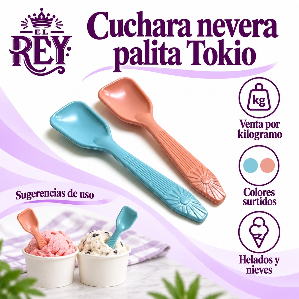 Cuchara nevera palita Tokio | Colores | ficha