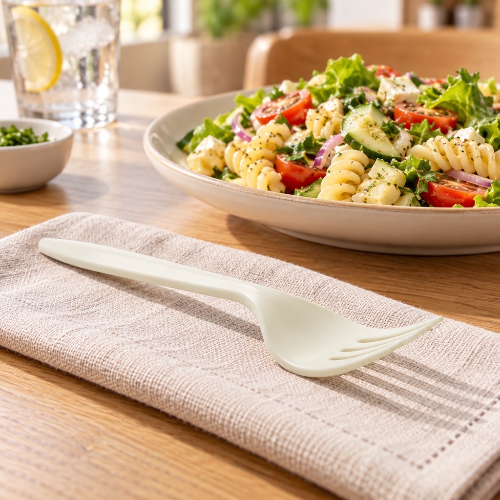 Tenedor grande Premium Monark | Marfil | escena