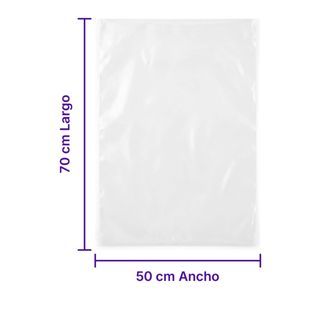 Bolsa Plastico Cortada 50X70 - medidas