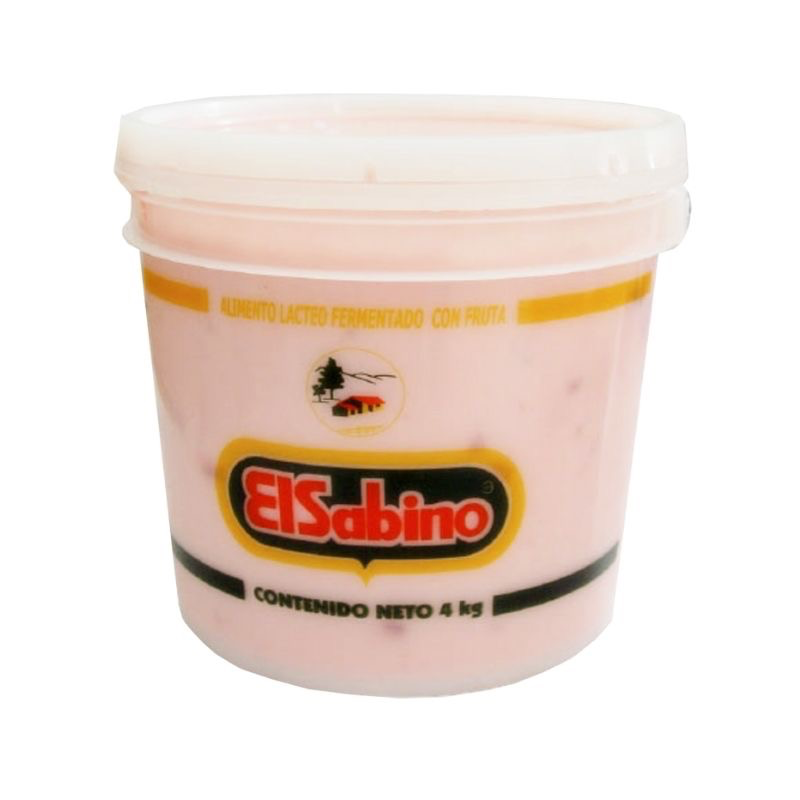 CUBETA YOGHURT FRESA EL SABINO 5KG