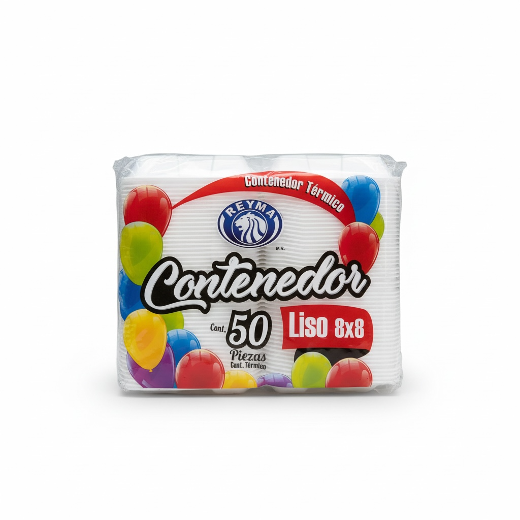 CONTENEDOR UNICEL 8X8 LISO REYMA