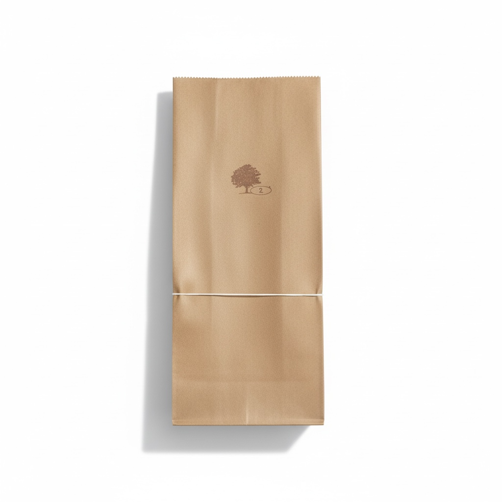 BOLSA DE PAPEL CAFÉ KRAFT #2 100u