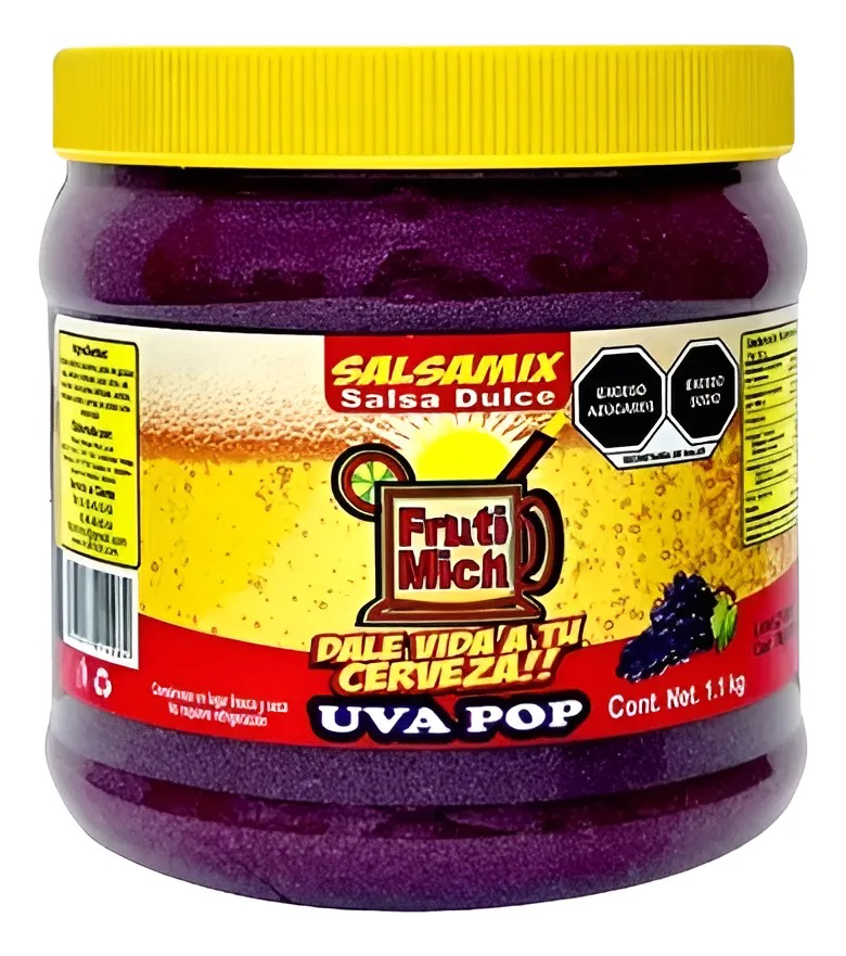 ESCARCHA PARA BEBIDAS FRUTI MICH UVA POP 1.1KG
