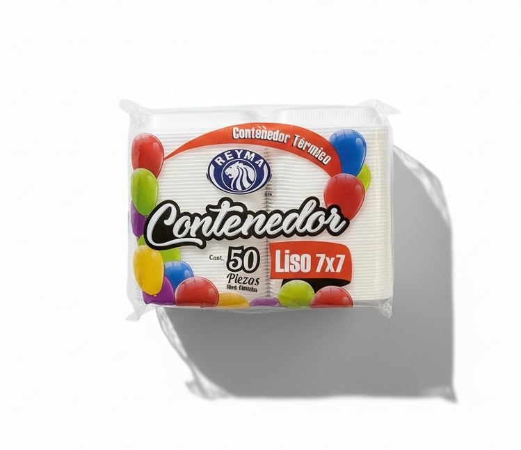 CONTENEDOR UNICEL 7X7 LISO REYMA