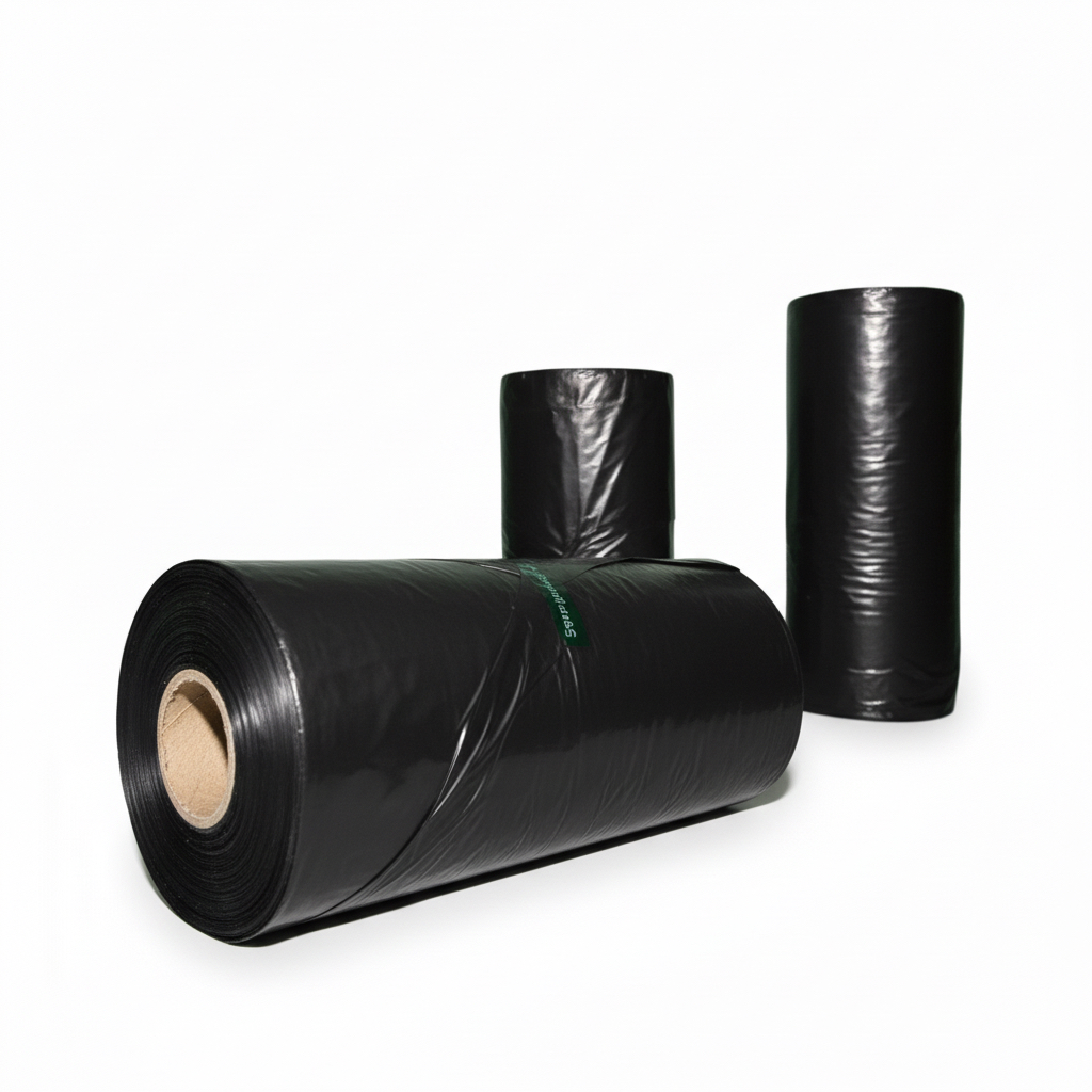 [INTRollo15x25negro] BOLSA NEGRA EN ROLLO 15x25 POLIPAPEL (ALTA DENSIDAD)