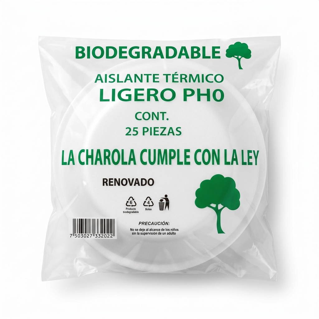 Plato Unicel Pozolero PH8 Bio Bioplast 25u