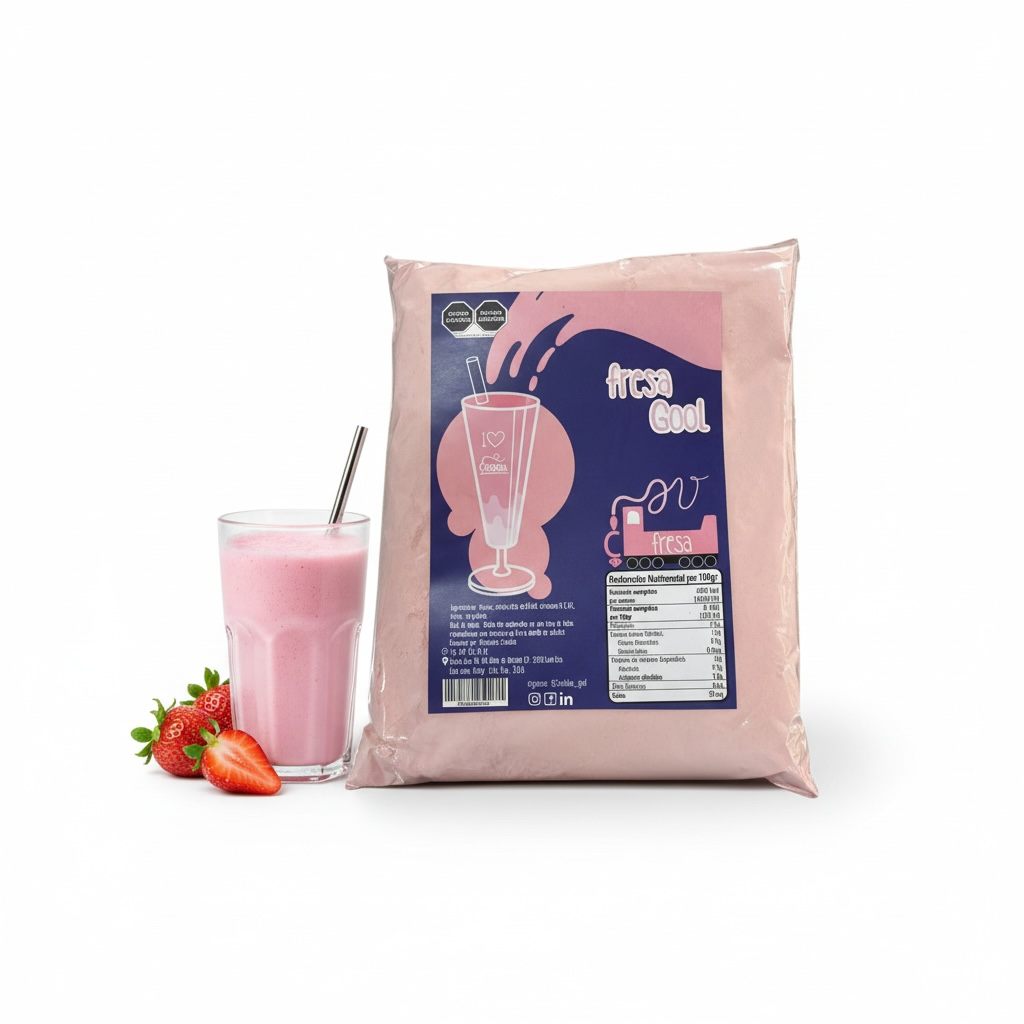 POLVO PARA PREPARAR BEBIDA SABOR FRESA GOL