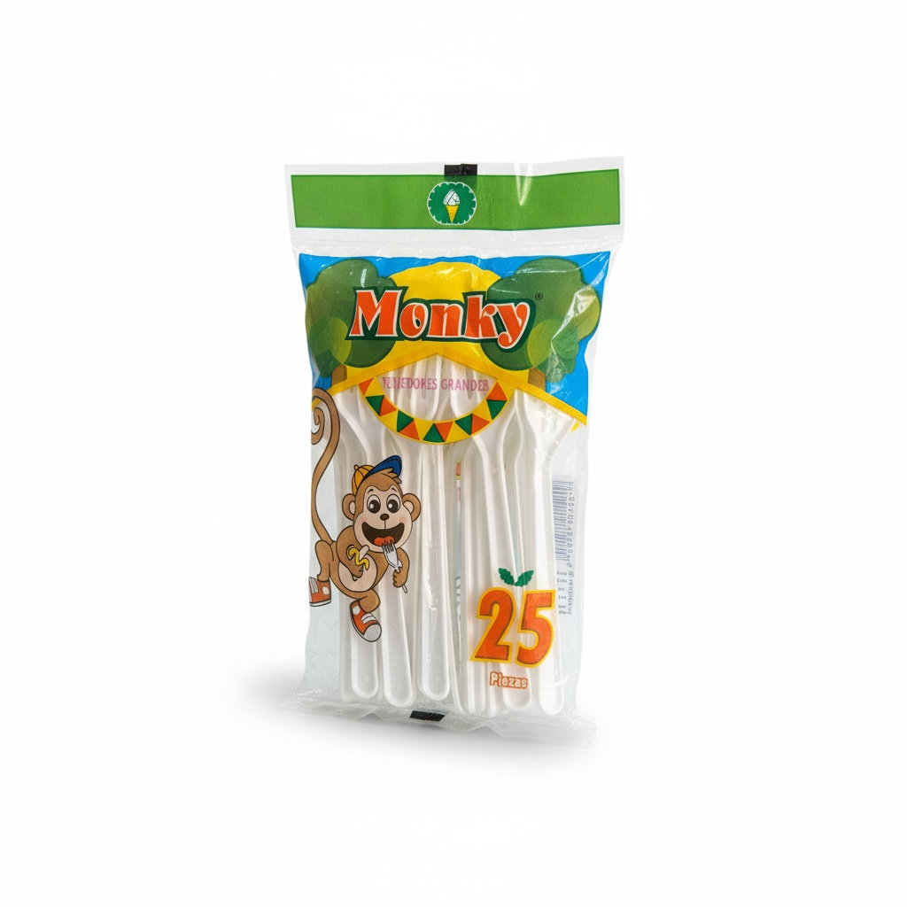 Tenedor Grande Monky C/25u