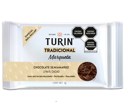 [INTD1C134305] BARRA CHOCOLATE TURÍN SEMIAMARGO 1KG