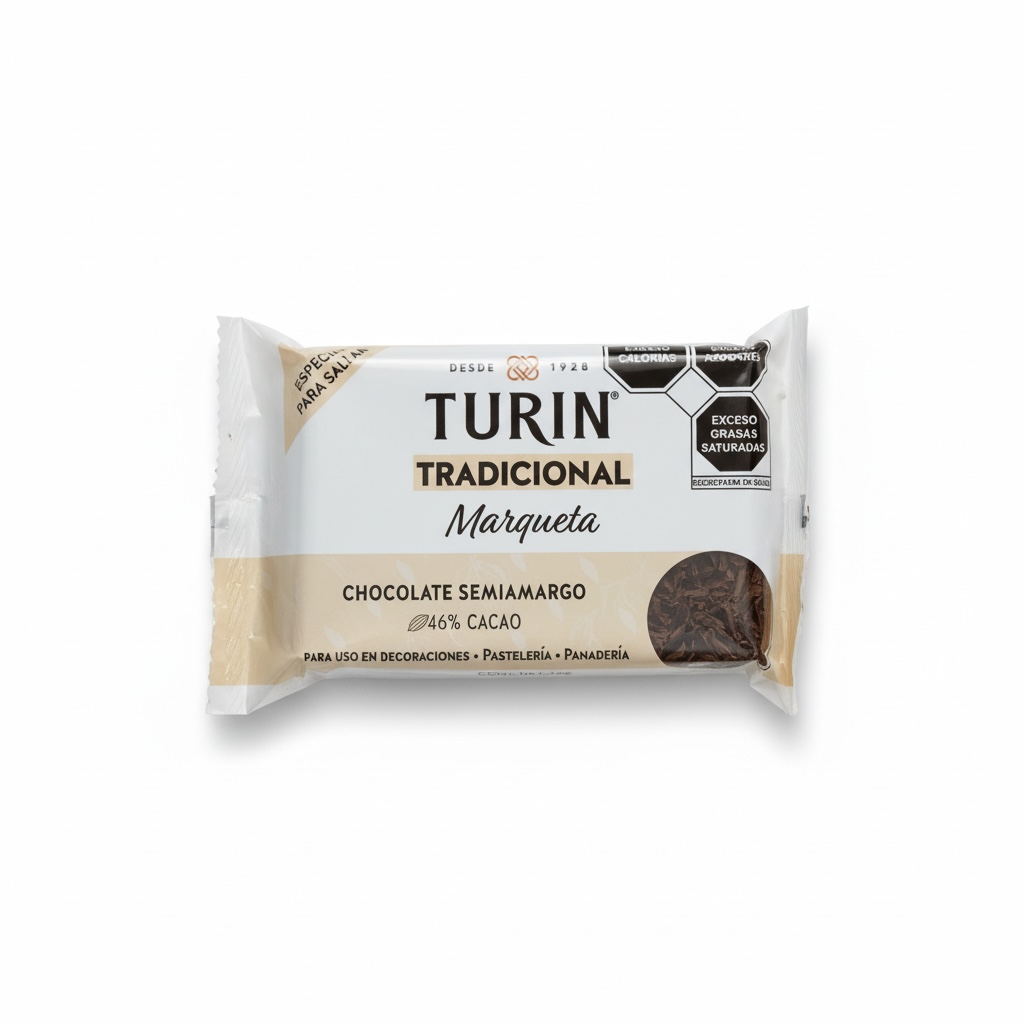 BARRA CHOCOLATE TURÍN SEMIAMARGO 1KG