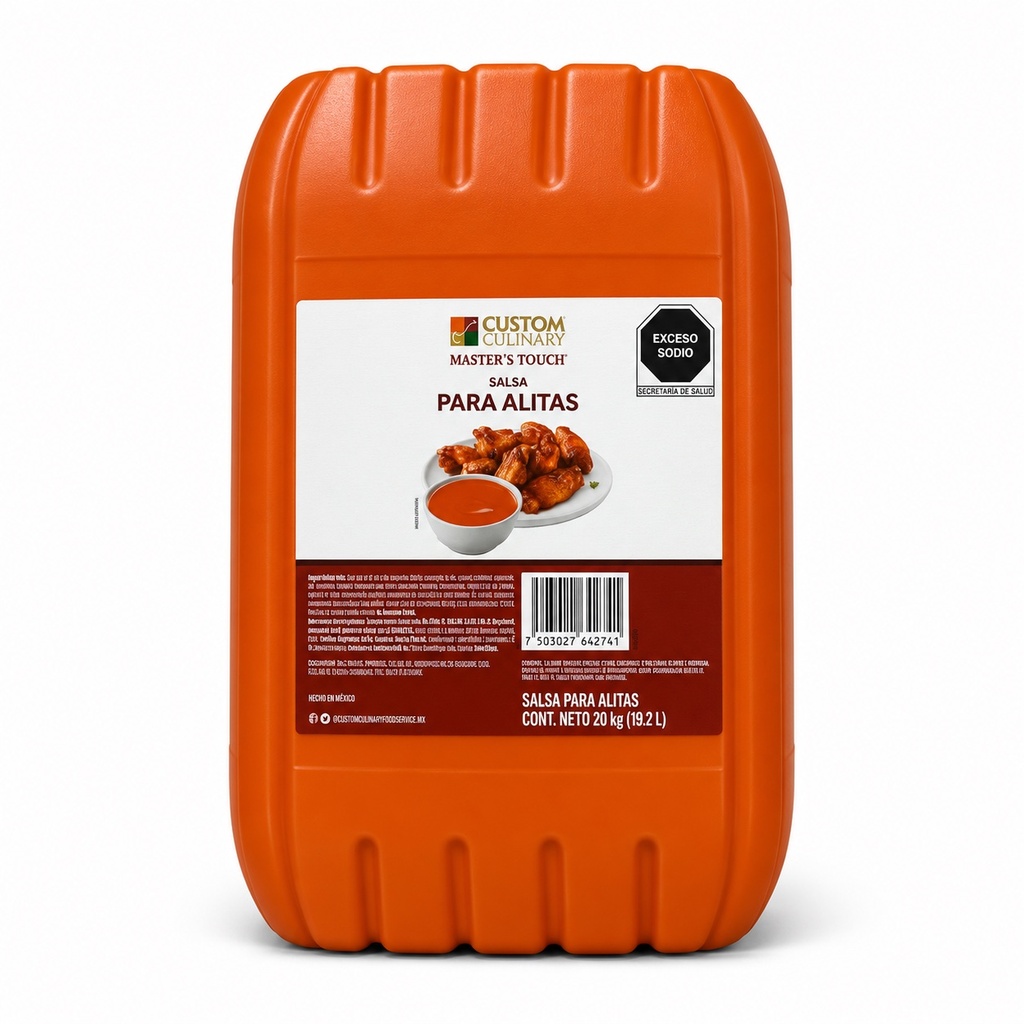 Bidón Salsa Alitas Custom Culinary 20KG