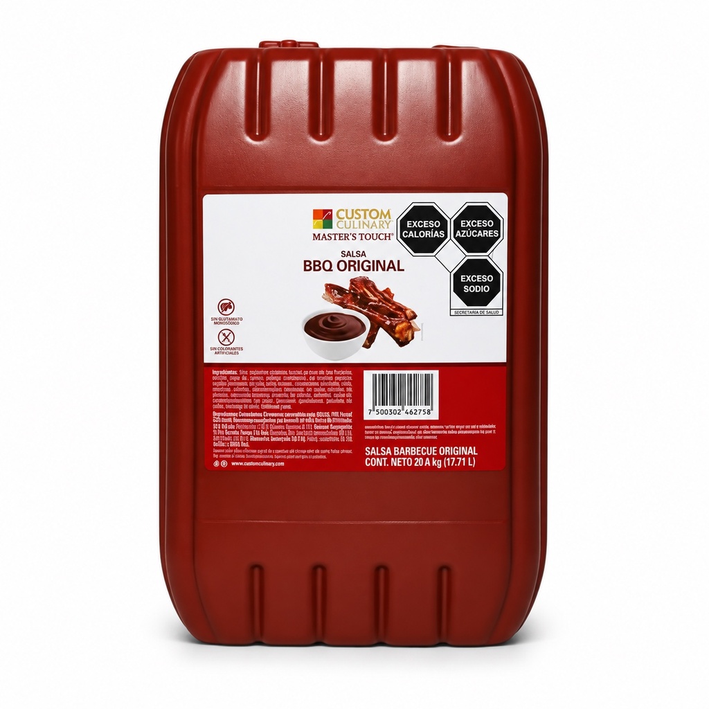 Bidón Salsa BBQ Custom Culinary 20KG