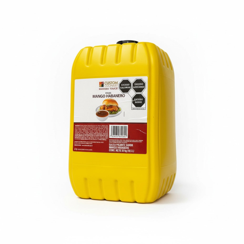 Bidón Salsa Mango Habanero Custom Culinary 20KG