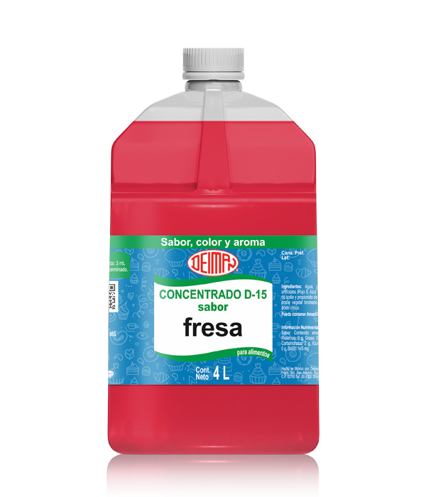Concentrado Fresa Deiman 4LT (Sabor, Color y Aroma)
