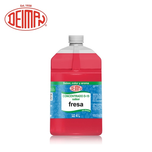 [CON-0047] Concentrado Fresa Deiman 4LT (Sabor, Color y Aroma)