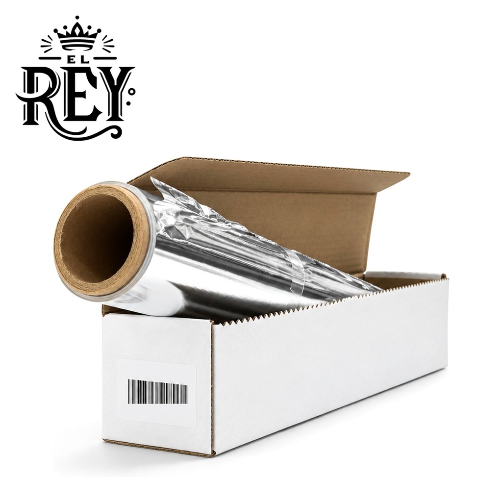 Papel Aluminio 500Gr Caja Blanca